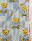 (4X2 YUMMY RIB) TEDDY BEARS, BABY BLUE POLKA DOTS AND STRIPES PATTERN