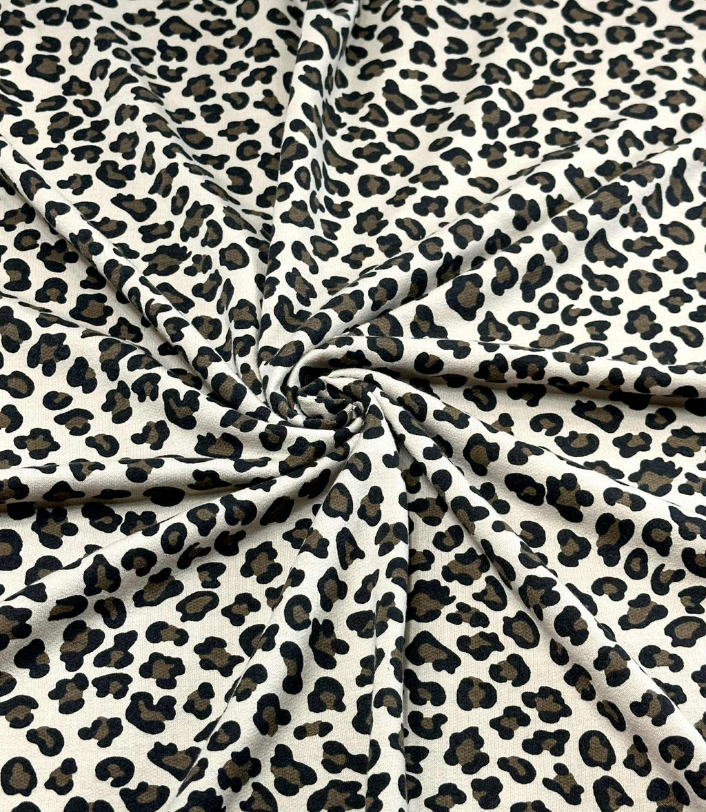 (FRENCH TERRY) BROWN AND BLACK CHEETAH ON TAUPE (3)