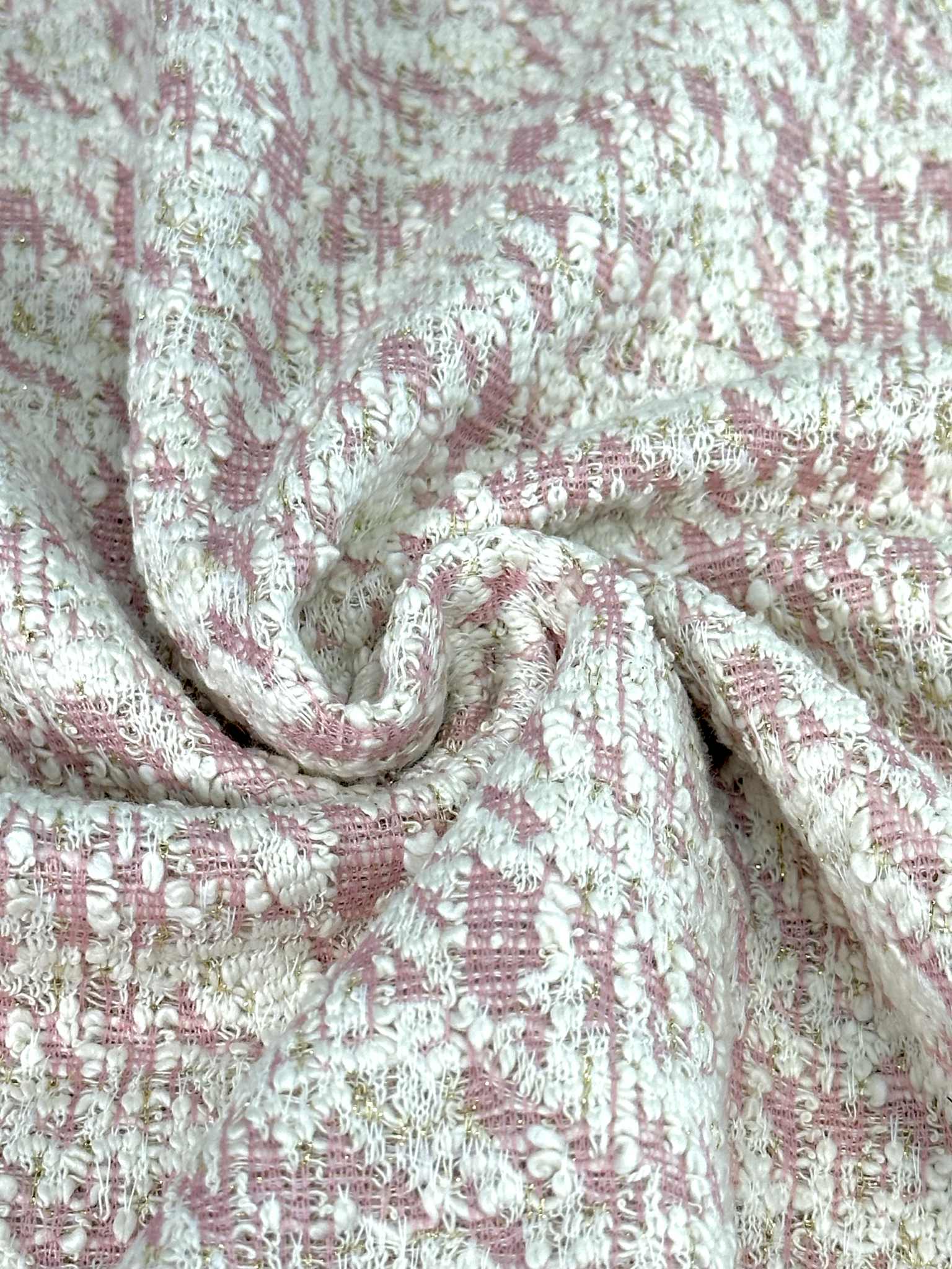 (DOUBLE KNIT) PINK AND IVORY PATTERN(1)