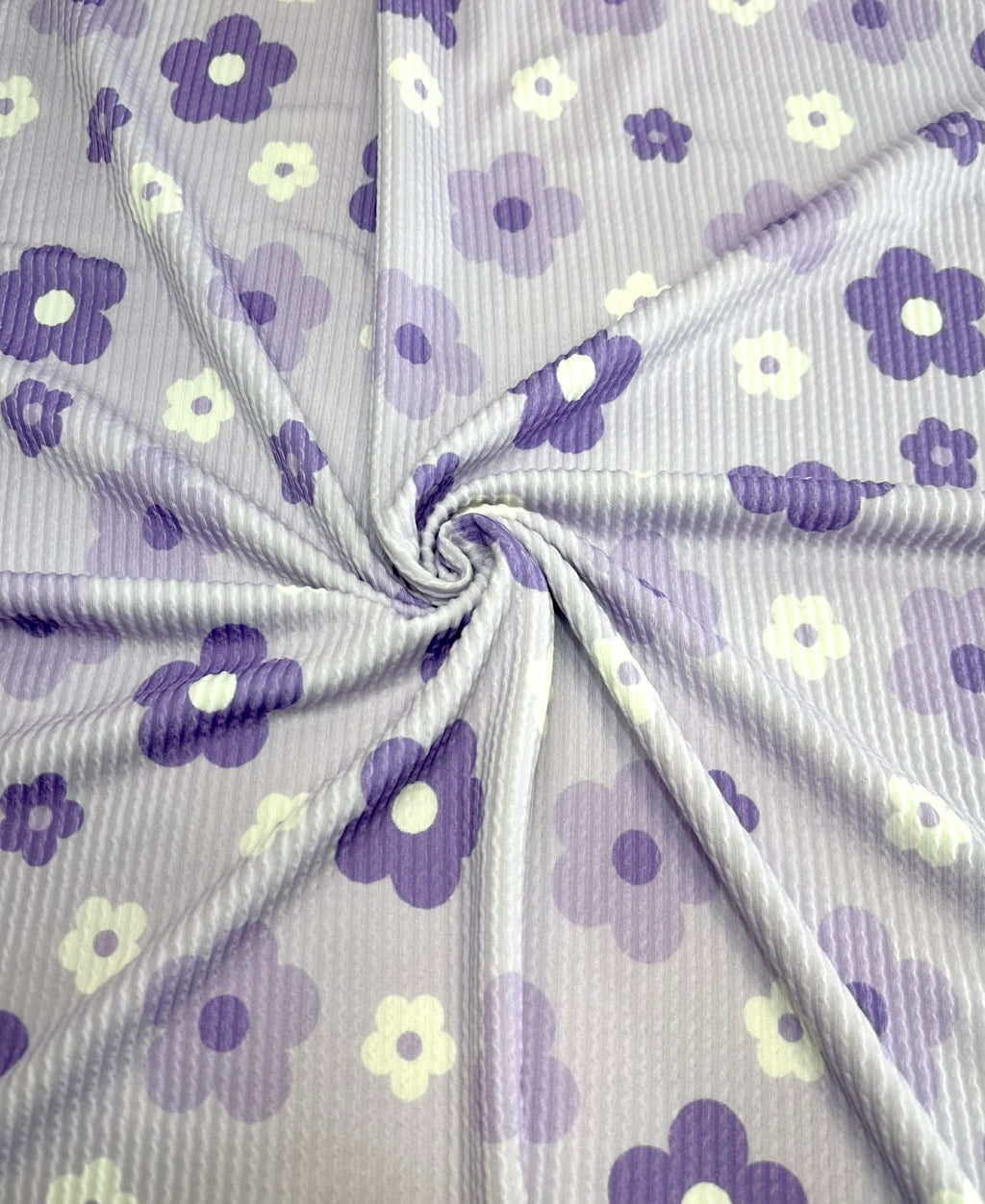 (URBAN RIB) PURPLE, LAVENDER AND OFF WHITE FLOWERS ON LILAC(1)