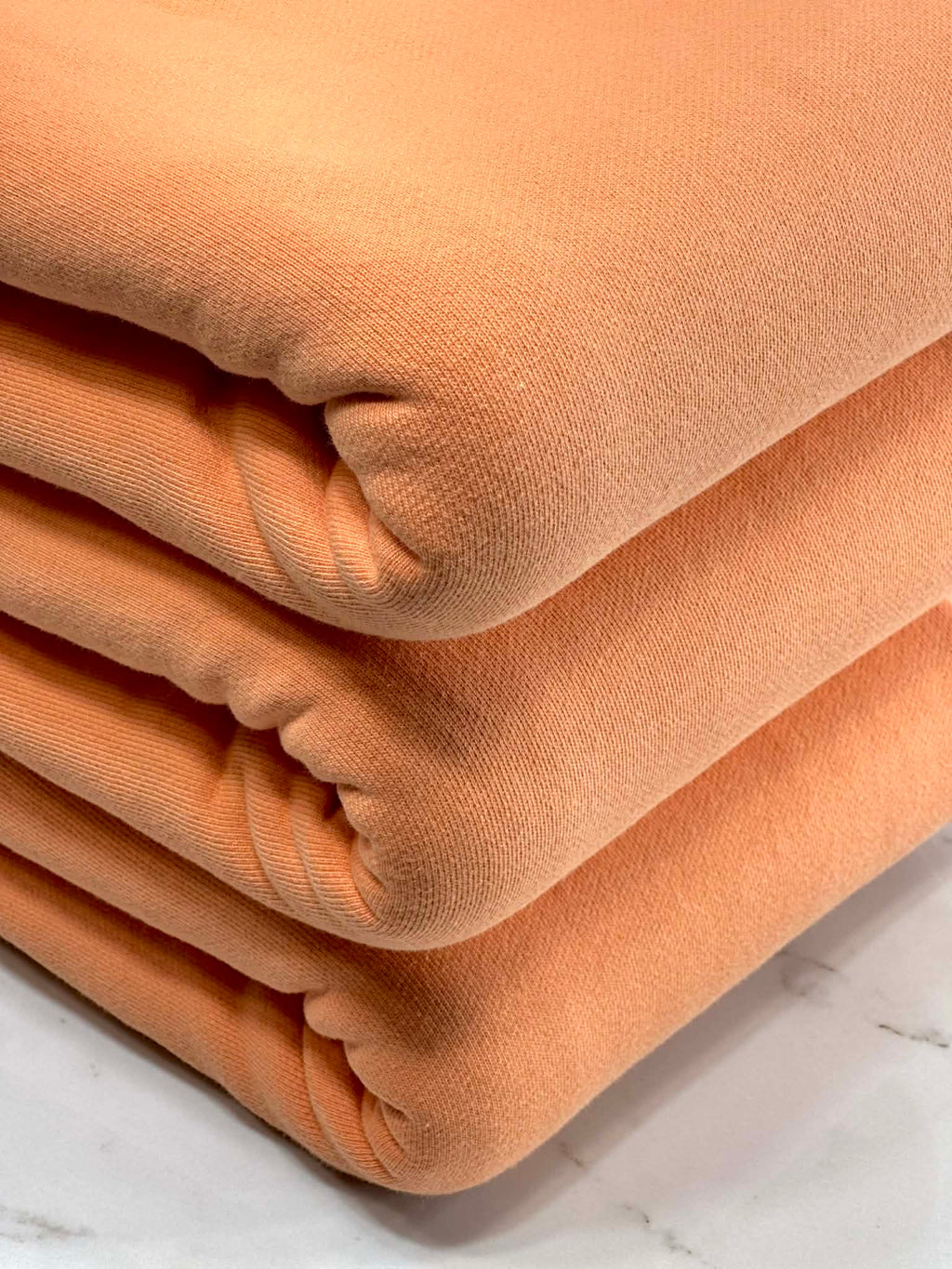 (HEAVY FRENCH TERRY BRUSHED) SPRING ORANGE