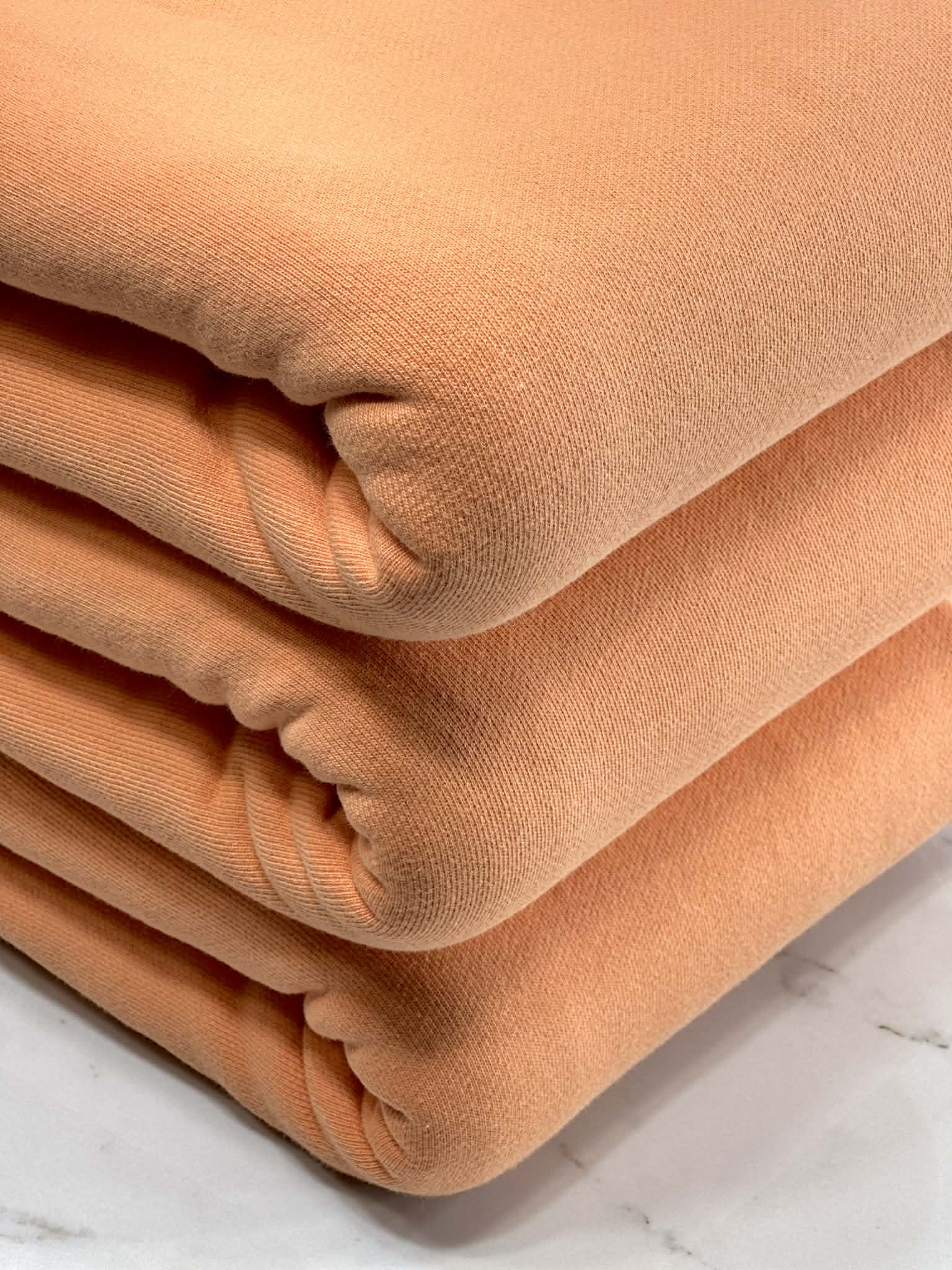 (HEAVY FRENCH TERRY BRUSHED) SPRING ORANGE