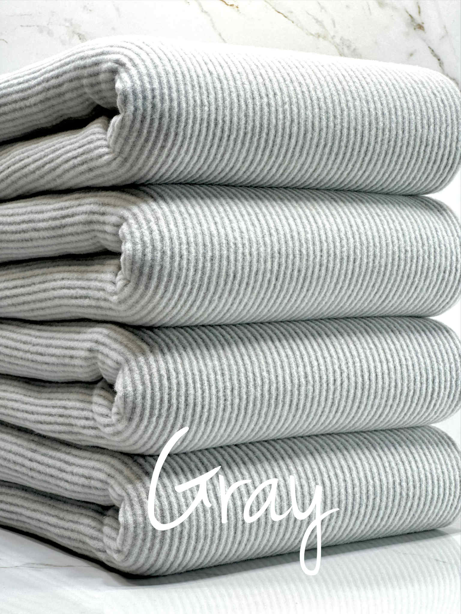 (BRUSHED URBAN RIB) GRAY