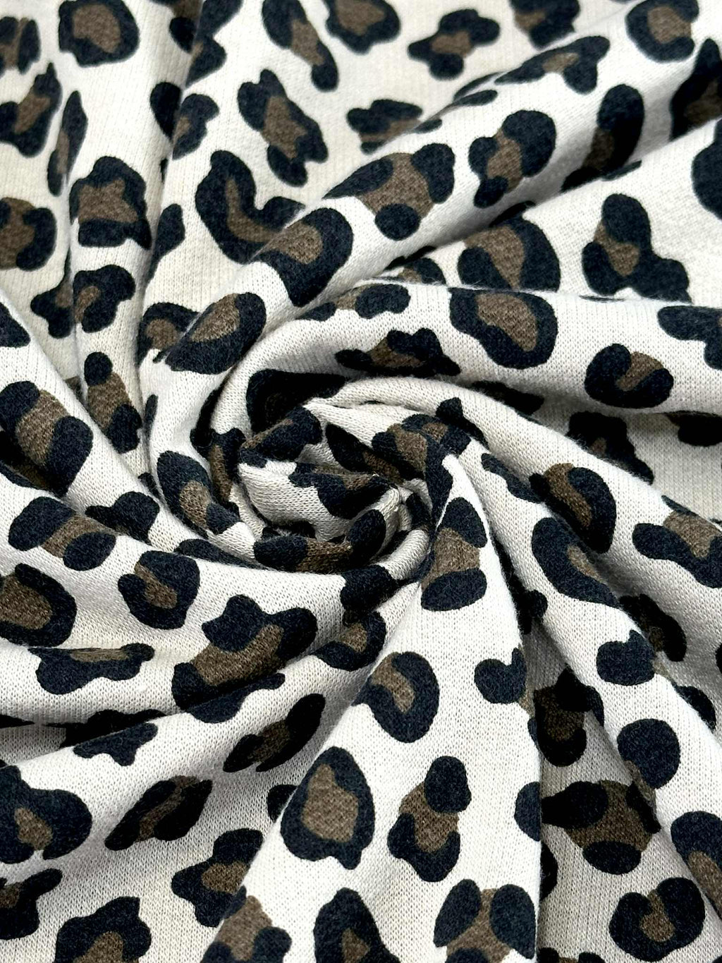 (FRENCH TERRY) BROWN AND BLACK CHEETAH ON TAUPE (3)