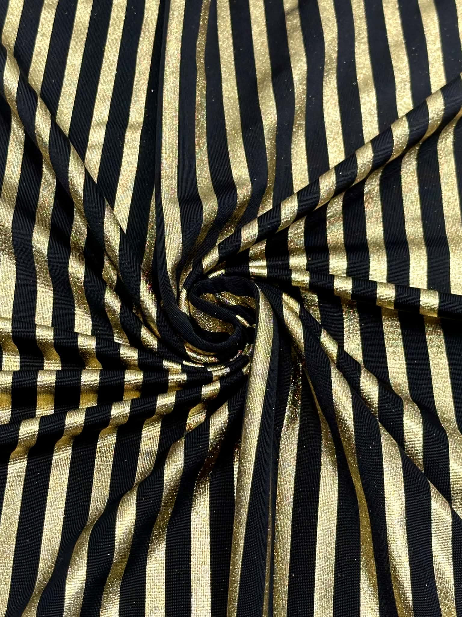 (ITY) FOIL GOLD STRIPES ON BLACK