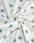 (2X2 RIB) BLUE BOWS ON OFF WHITE (3)