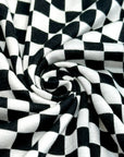(JERSEY) TINY OFF WHITE AND BLACK CHECKERED