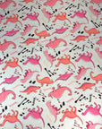 (FRENCH TERRY) DINOSAURS ON LIGHT PINK