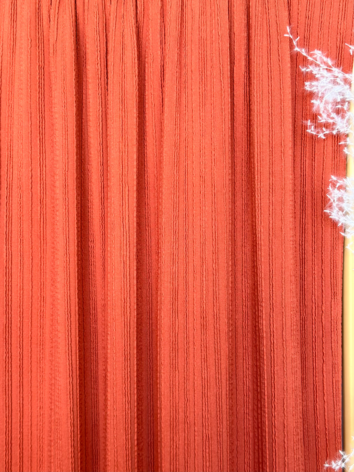 (TEXTURE JACQUARD RIB) RUST