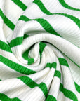(RIB) GREEN STRIPES ON IVORY (1)