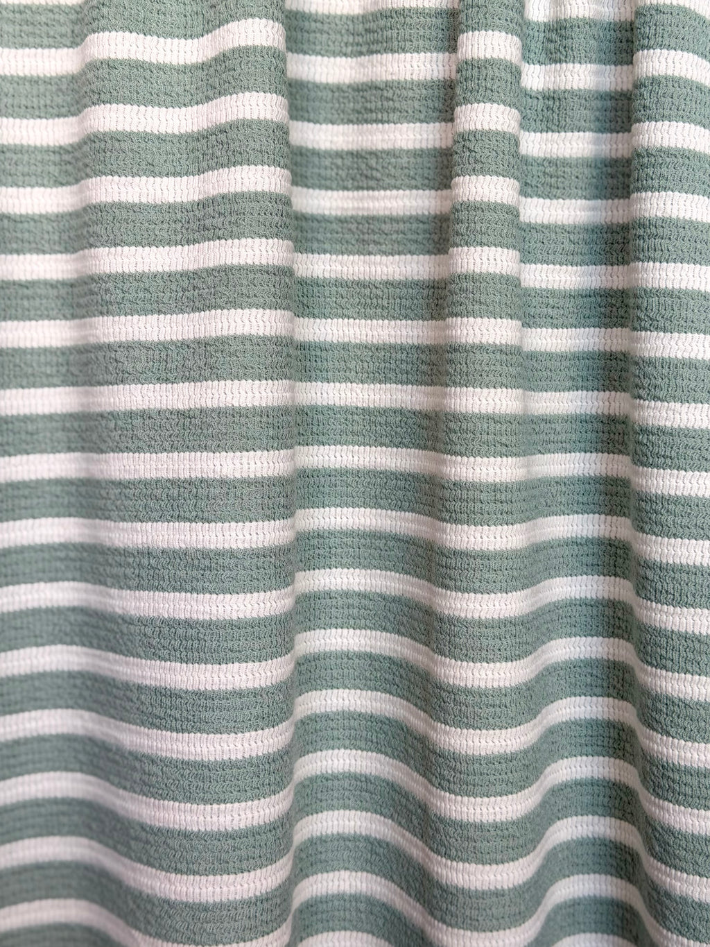 (DOUBLE KNIT) STRIPES ON SAGE