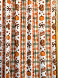 (4x2 YUMMY RIB) BOWS AND TURKEY BOHO PATTERN