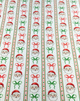 (4X2 YUMMY RIB) SANTA CLAUS WITH BOWS PATTERN ON OFF WHITE (3)