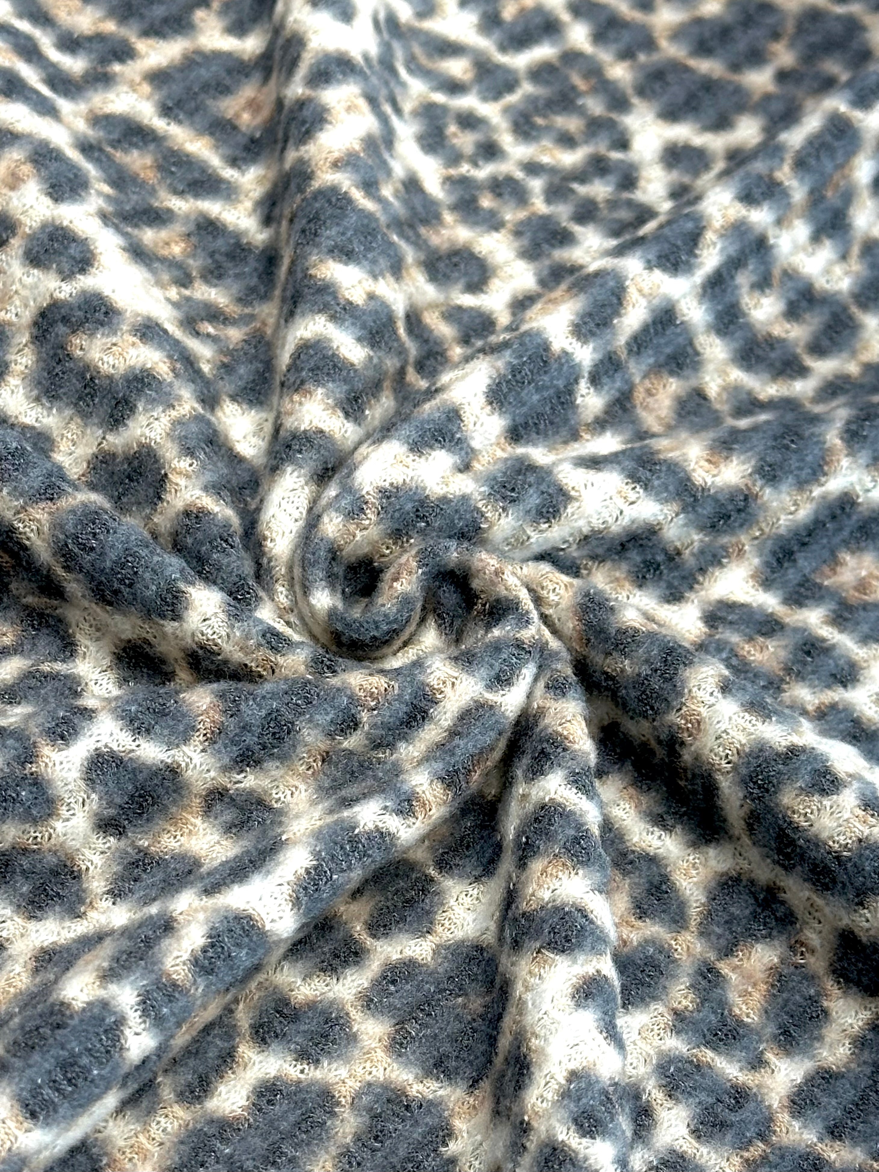 (WAFFLE BRUSHED) LEOPARD PRINT
