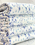 (DBP) BLUE FLORAL ON OFF WHITE
