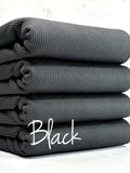 (SUPER SEAMLESS RIB) BLACK