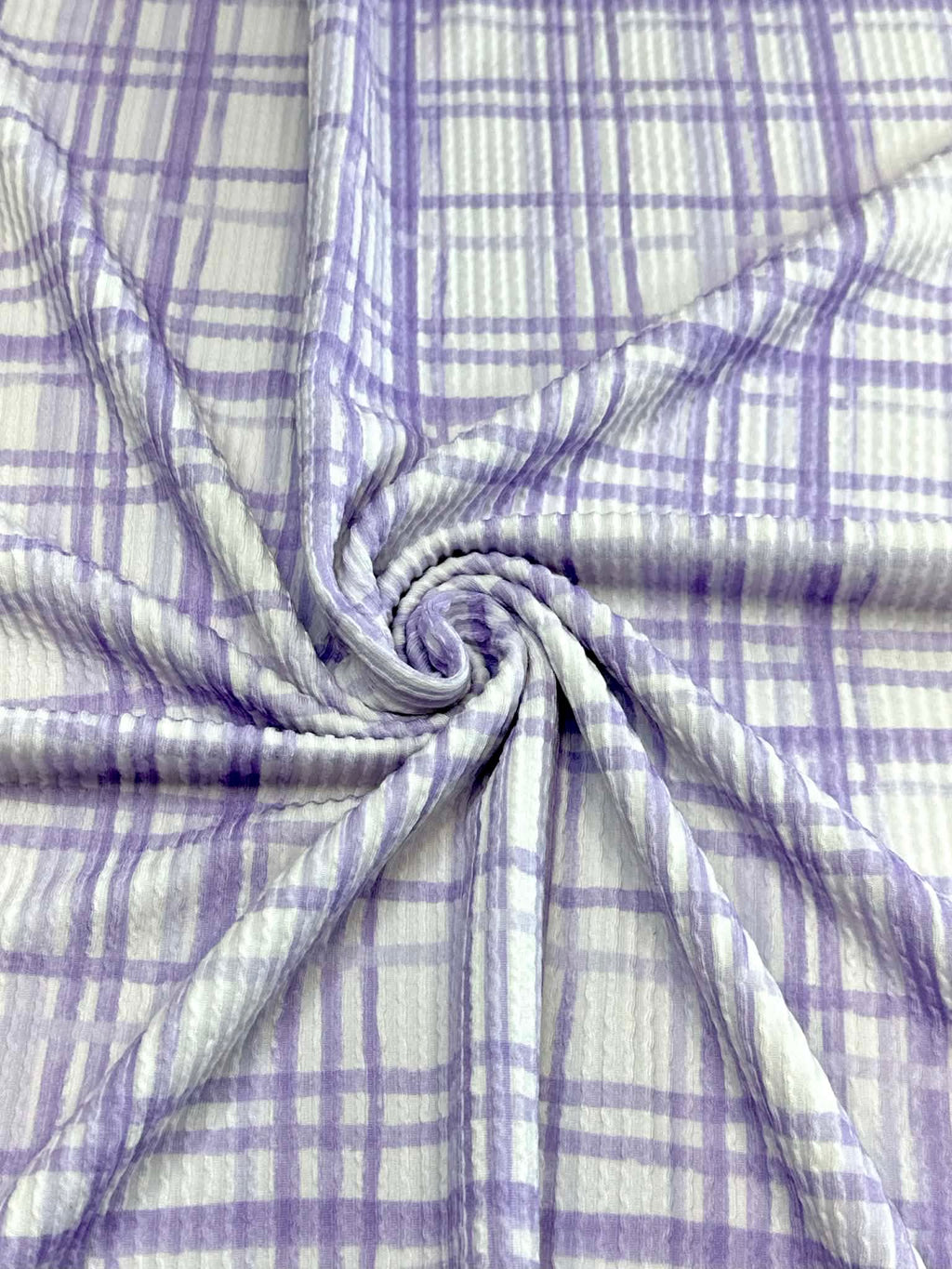 (URBAN RIB) LAVENDER PLAID ON LILAC