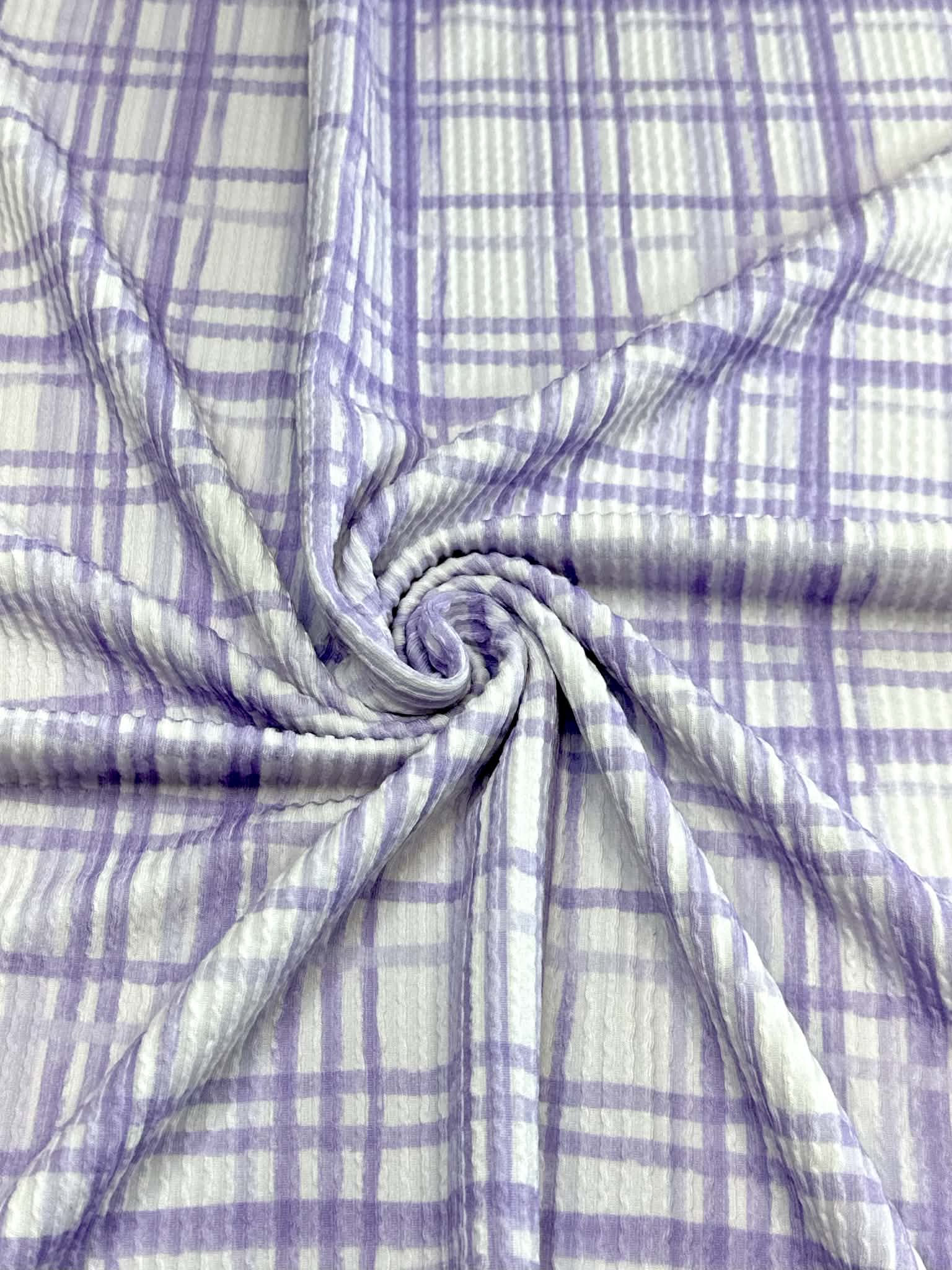 (URBAN RIB) LAVENDER PLAID ON LILAC