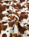 (SHERPA) BROWN COW PRINT ON OFF WHITE