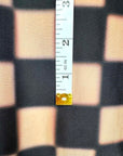 (SWIM) MOCHA AND BLACK  BLUR CHECKERED