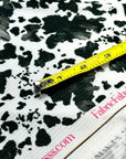 (4X2 YUMMY RIB) SMALL BLACK COW FUR PRINT ON OFF WHITE