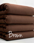 (2X2 SUPER COTTON FEEL RIB) BROWN