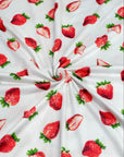 (DBP) STRAWBERRY SLICES ON OFF WHITE