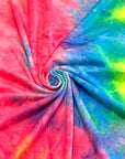 (DBP) NEON PINK AND RAINBOW TIE DYE