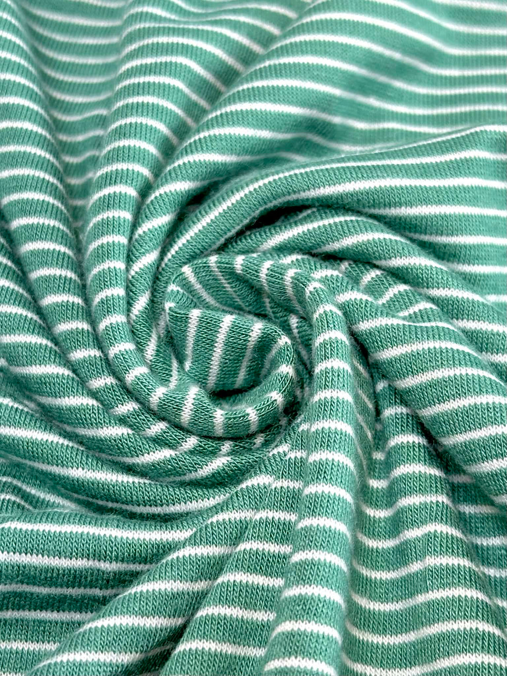 (RAYON MODAL) OFF WHITE STRIPES ON GREEN (3)