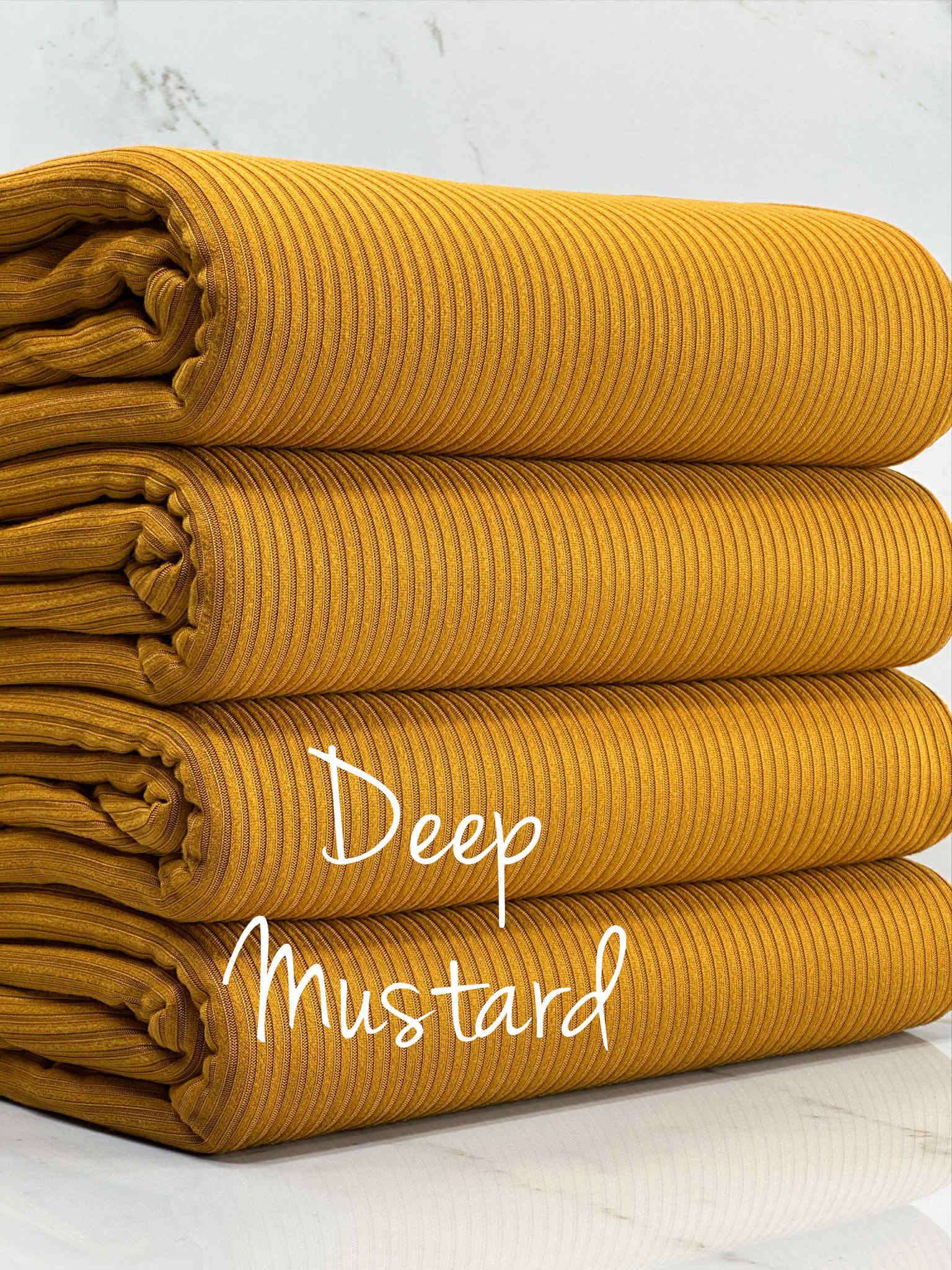 z.(4X2 RIB) DEEP MUSTARD