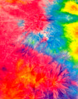 (DBP) NEON PINK AND RAINBOW TIE DYE