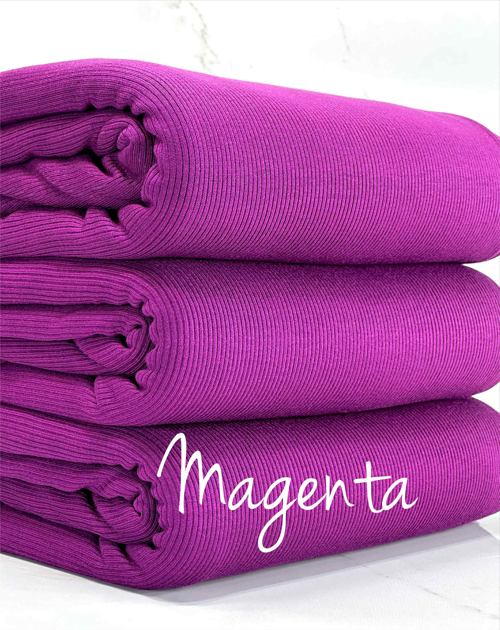 (1X1 BABY RIB) MAGENTA