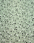 (DBP) BLACK AND WHITE POLKA DOTS ON SAGE