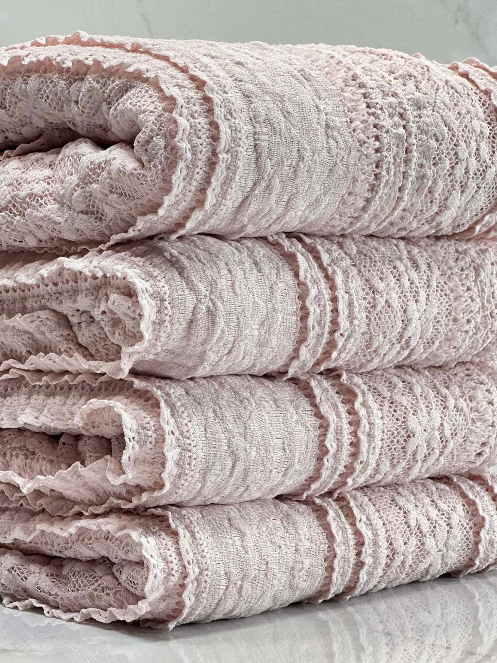 (RUFFLE LACE) FLORAL ON DUSTY PINK(1)