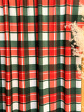 (4X2 YUMMY RIB) EVERGREEN AND RED PLAID