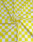 (YUMMY RIB) YELLOW AND OFF WHITE CHECKERED