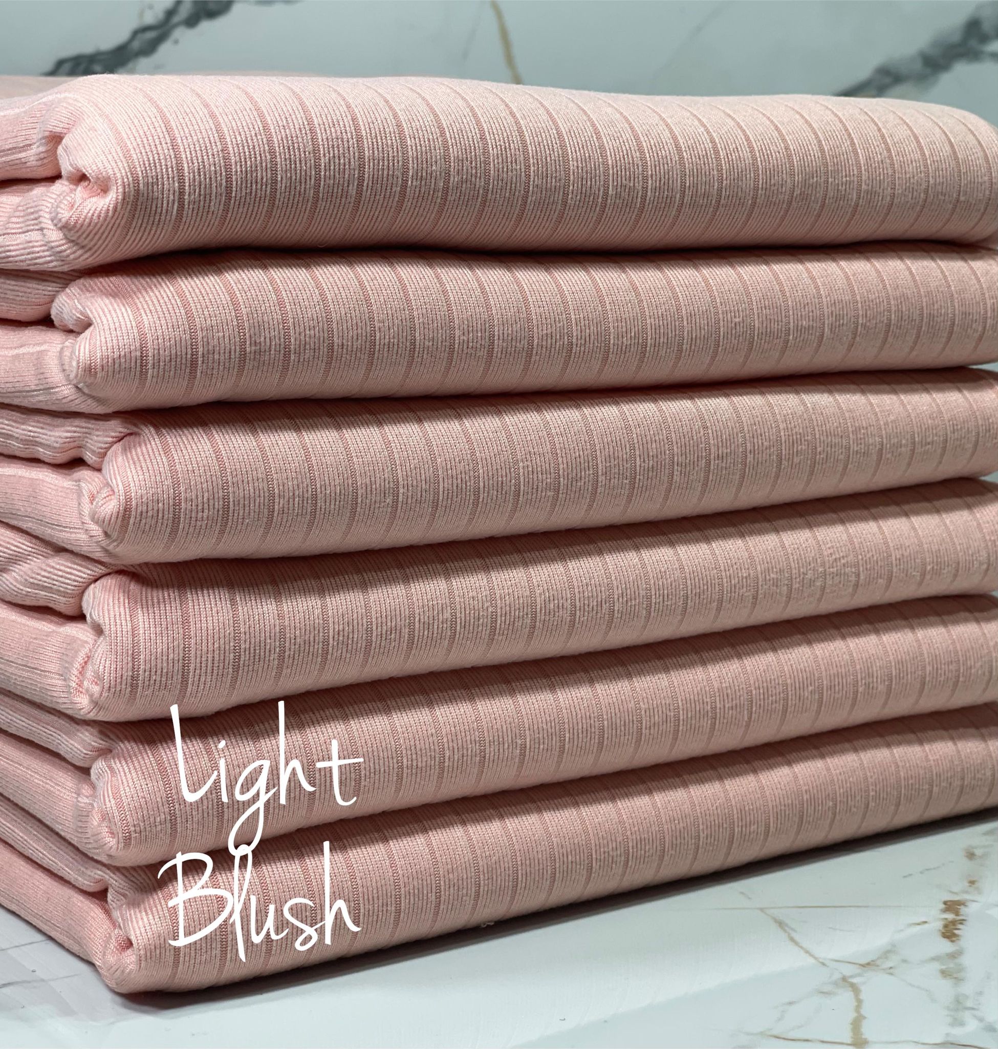 z.(8X2 RIB) LIGHT BLUSH