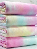 (SWEATER KNIT) LIGHT BLUE, YELLOW, AND PINK TIE DYE