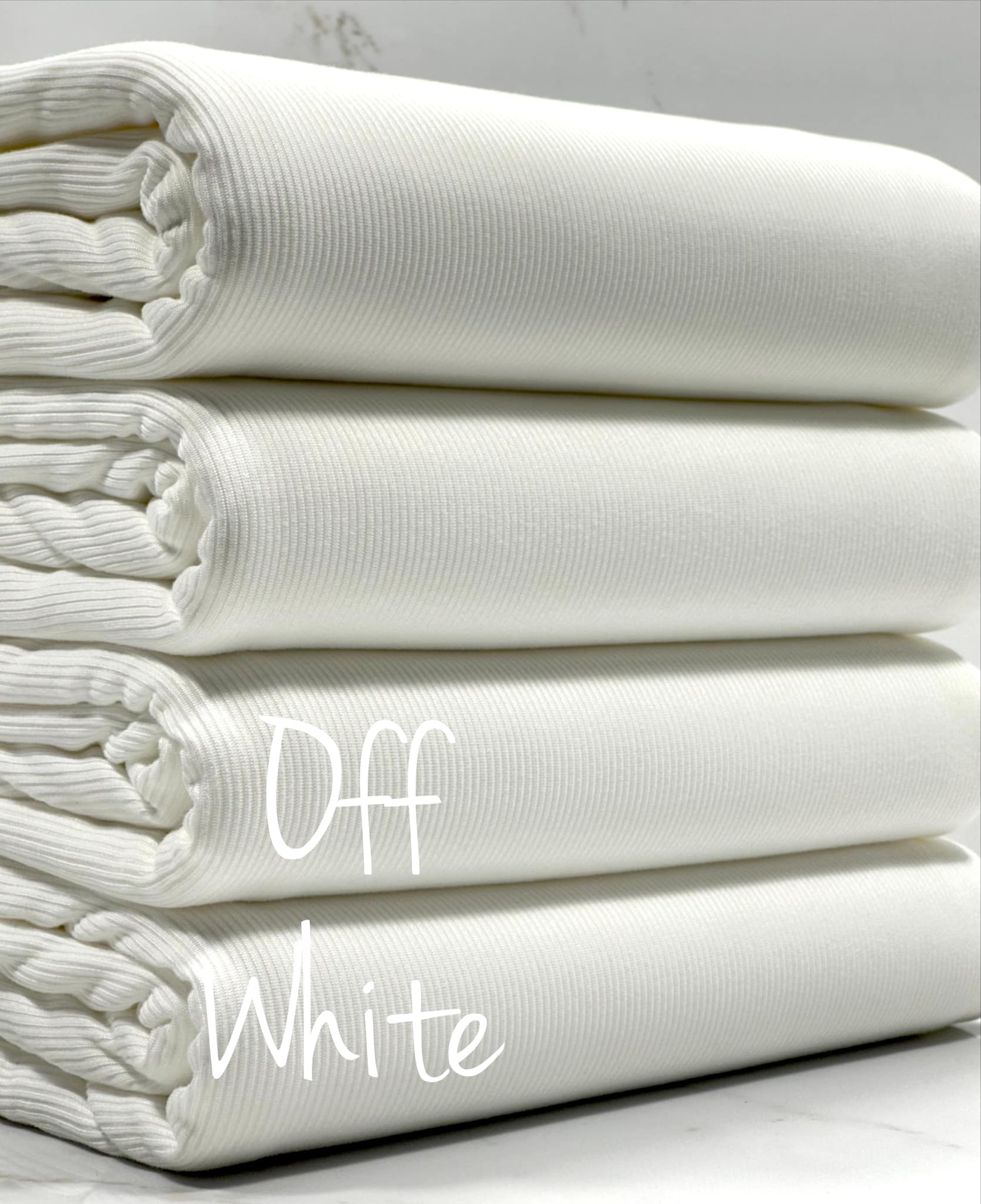 (1X1 BABY RIB) OFF WHITE