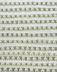 (TRIM) IVORY STRIP WITH PEARLS