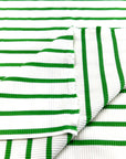 (RIB) GREEN STRIPES ON IVORY (1)