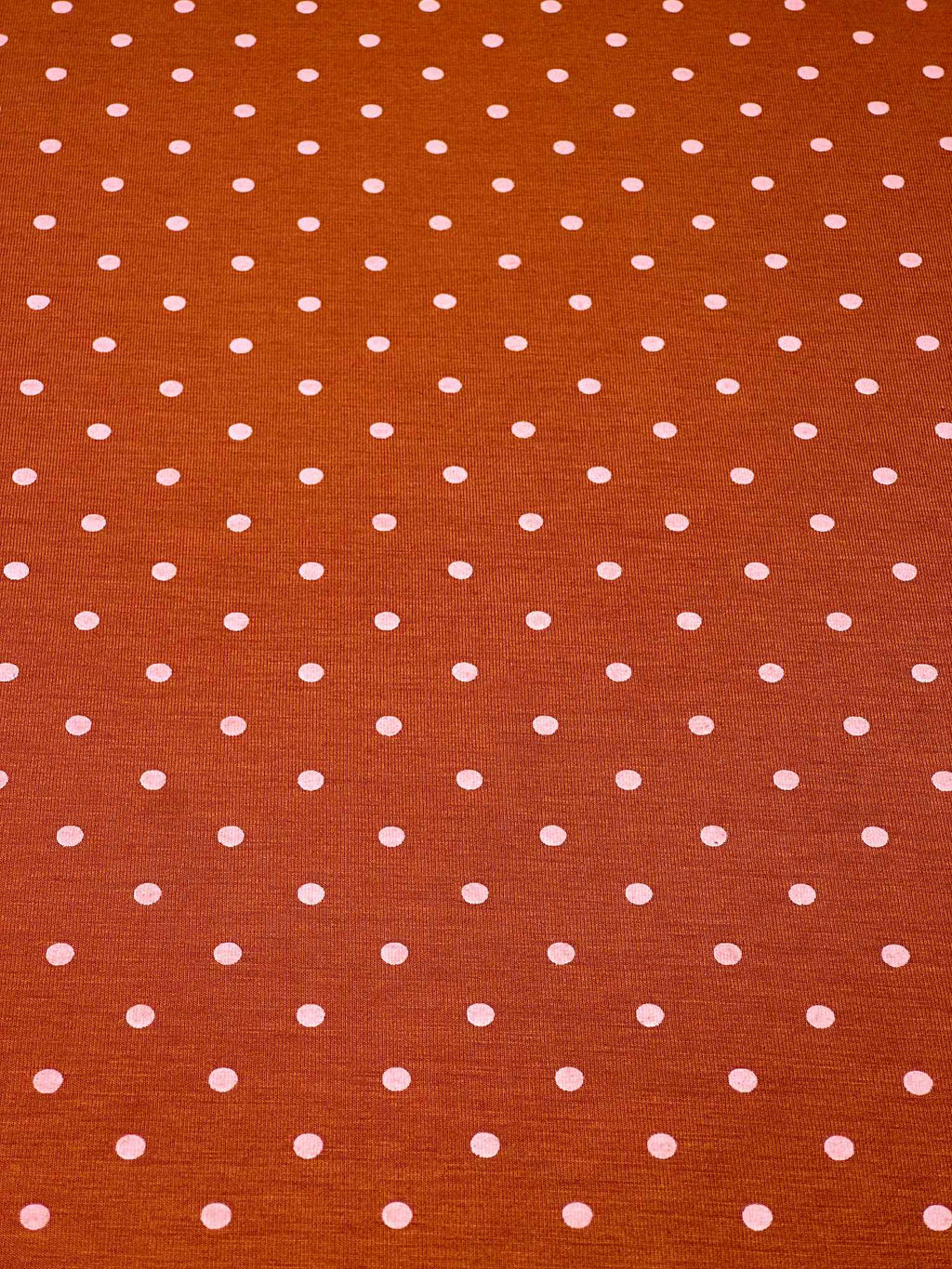 (RAYON MODAL) PINK TINY DOTS ON RUST