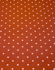 (RAYON MODAL) PINK TINY DOTS ON RUST