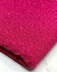 (KNIT) 3D HOT PINK AND GLITTER LEOPARD