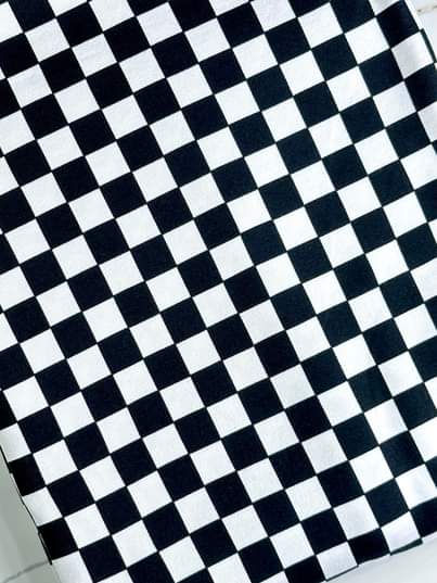 (DBP) SMALL BLACK AND WHITE CHECKERED