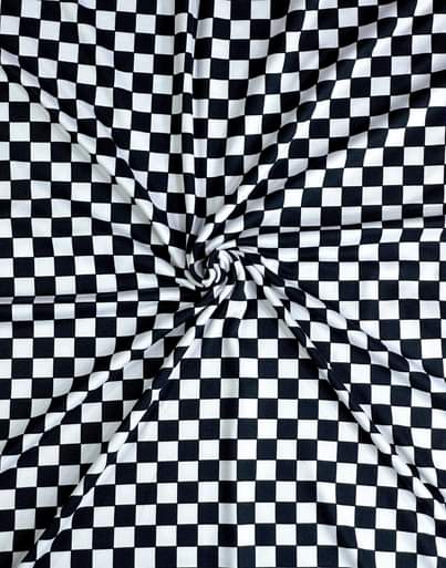 (DBP) SMALL BLACK AND WHITE CHECKERED
