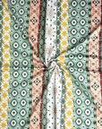(DBP) CORAL, TAN, AND BROWN BOHO PRINT