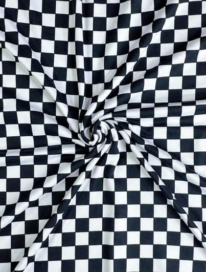(DBP) SMALL BLACK AND WHITE CHECKERED