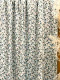 (RAYON) SMALL BLUE AND BURGUNDY FLORAL