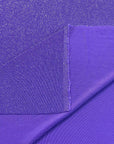(LUREX NYLON SPANDEX) METALLIC POLKA DOT SILVER SHIMMER ON PURPLE